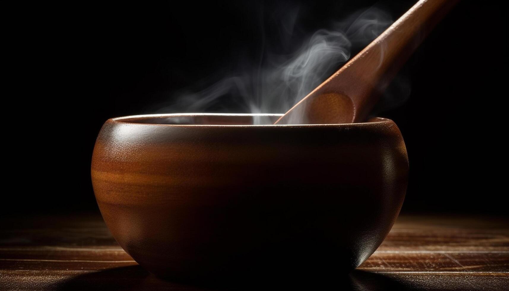 Rustic elegance tobacco crop in pottery bowl with smoking aroma generated by AI photo