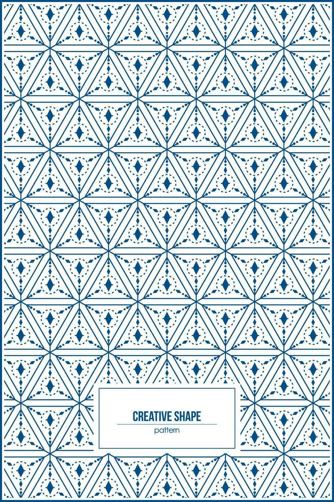 creative pattern of trigonal shape vector