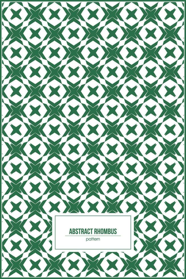 green abstract rhombus shape pattern vector