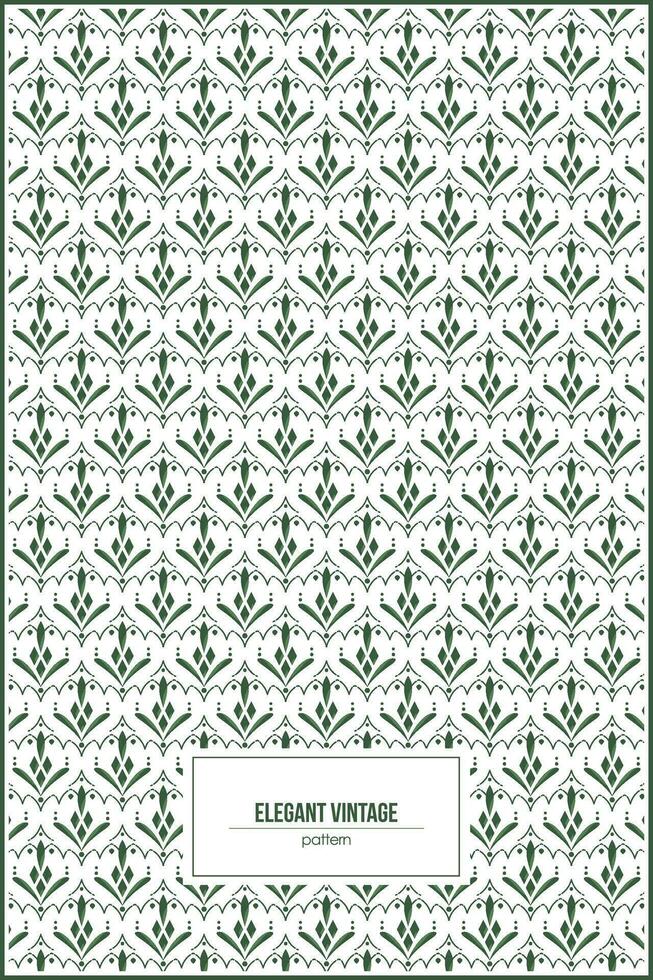 elegant vintage pattern for old vintage wallpaper vector