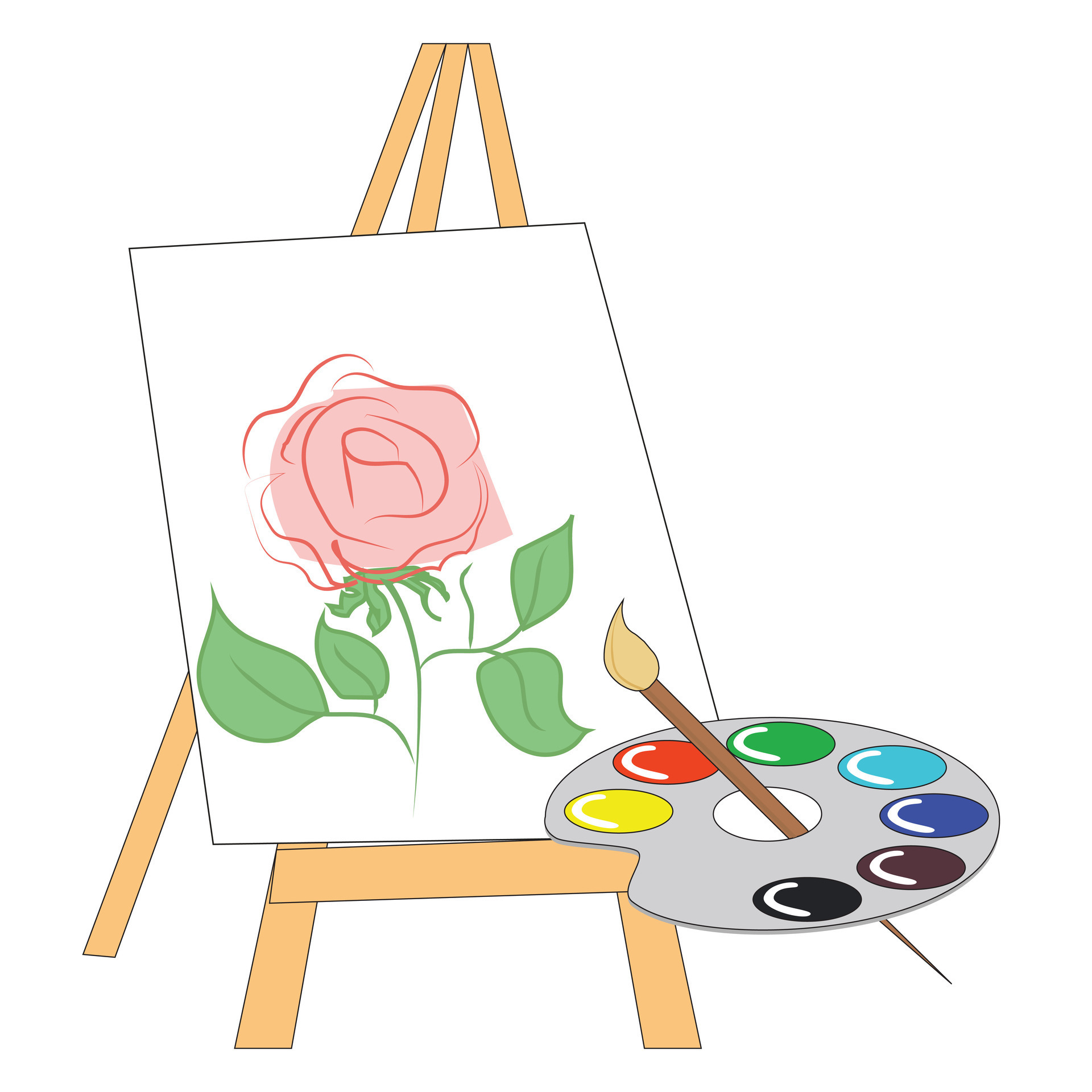 https://static.vecteezy.com/system/resources/previews/025/259/498/original/easel-and-colorful-palette-with-paints-brush-elements-of-the-artist-banner-for-drawing-school-illustration-flat-design-cartoon-style-isolated-on-white-background-vector.jpg