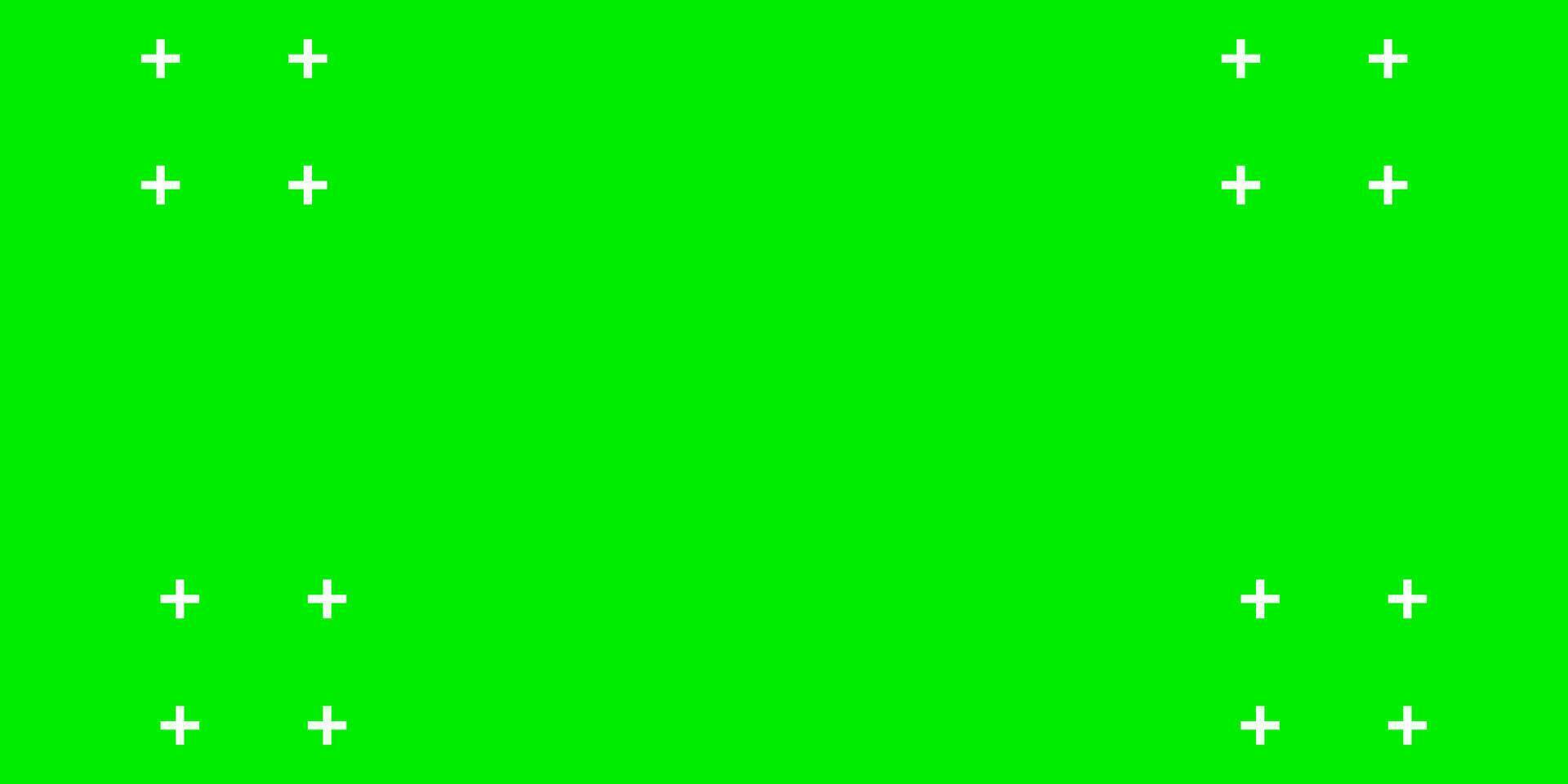 Chroma key background greenscreen with trackers vector green screen or chroma key with tracking markers