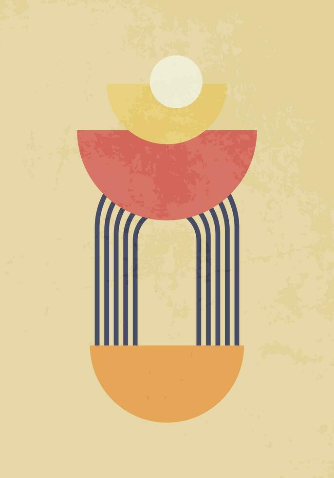 Modern abstract art style poster vector