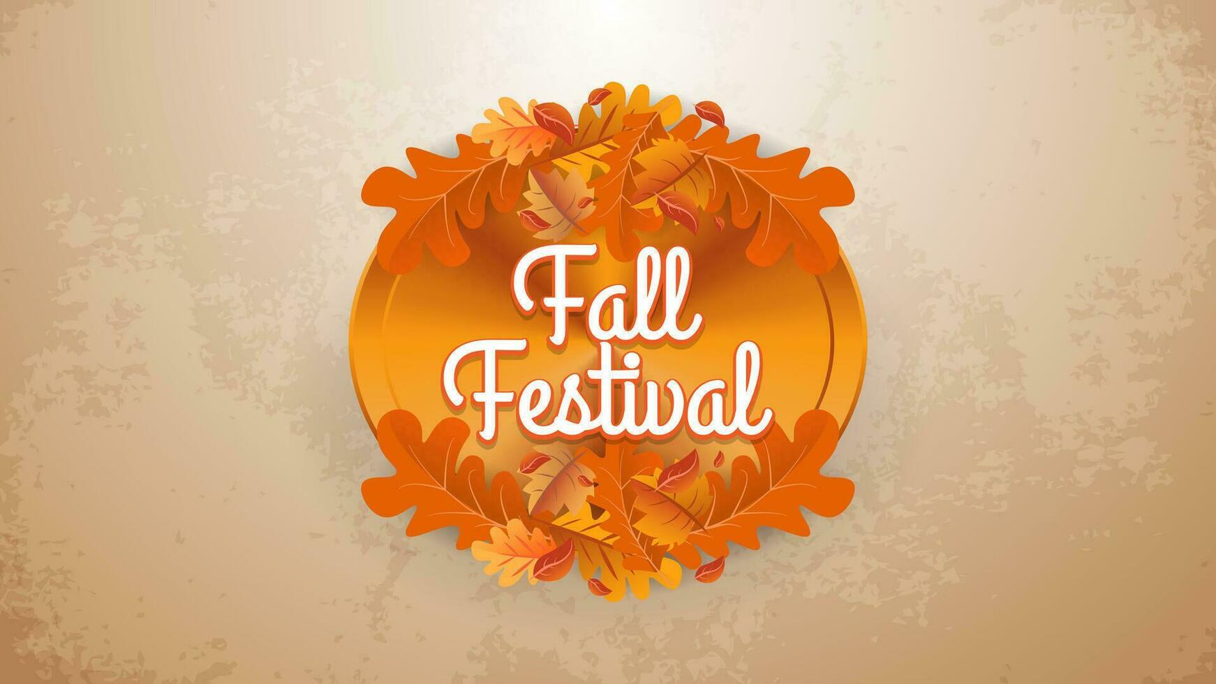 Fall Autumn Leaves Background with copy space vector