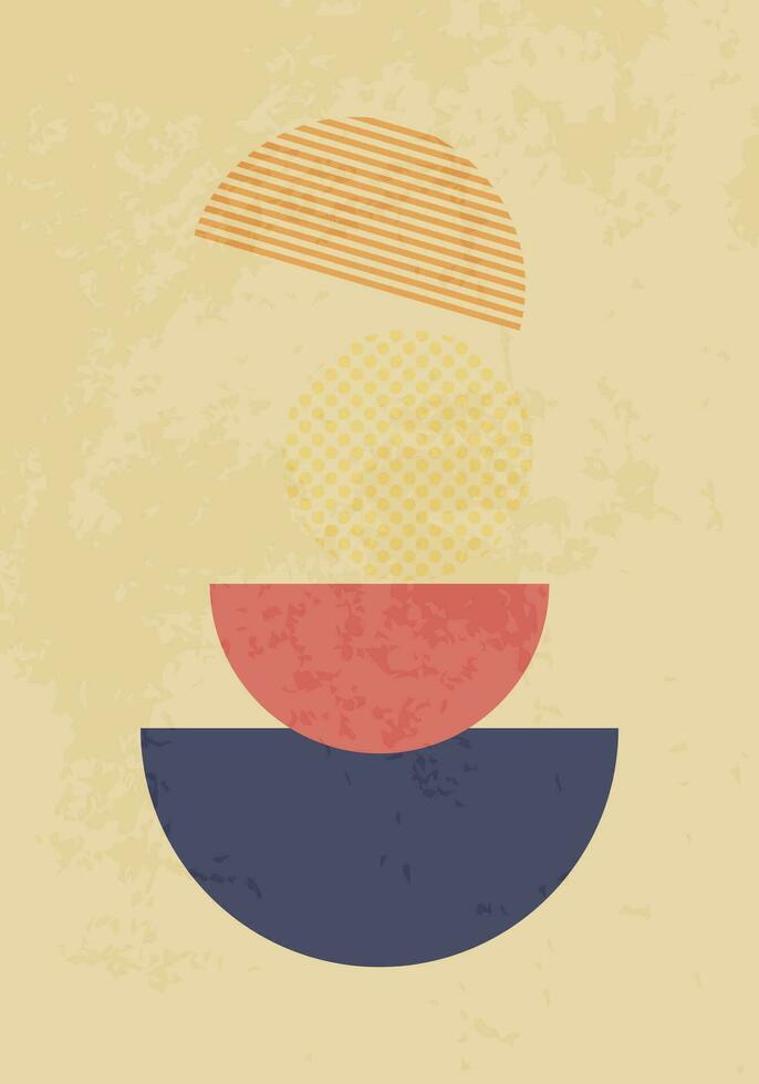 Modern abstract art style poster vector