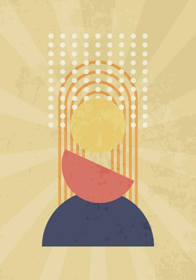 Modern abstract art style poster vector