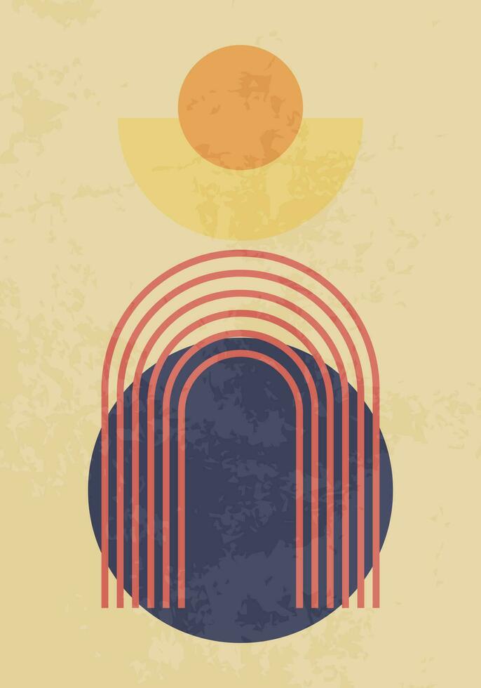Modern abstract art style poster vector