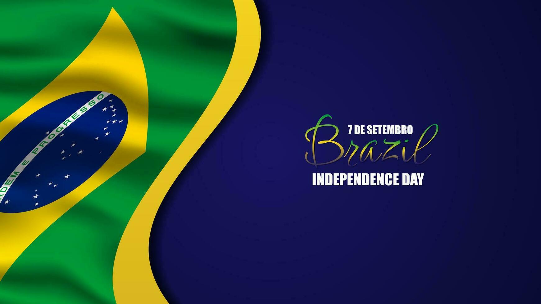 Brazil Independence Day Background vector