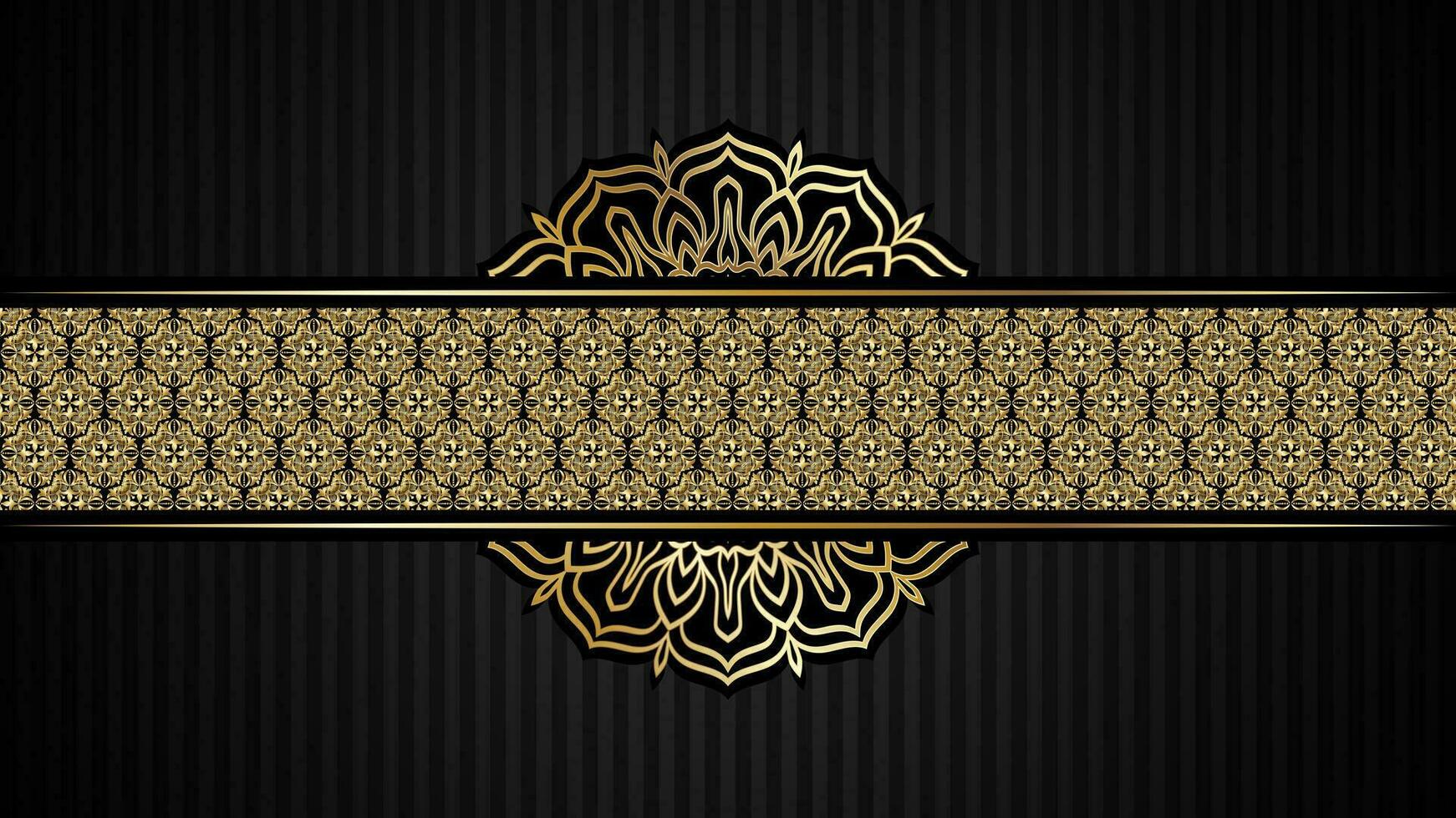 Premium card with gold elements vector