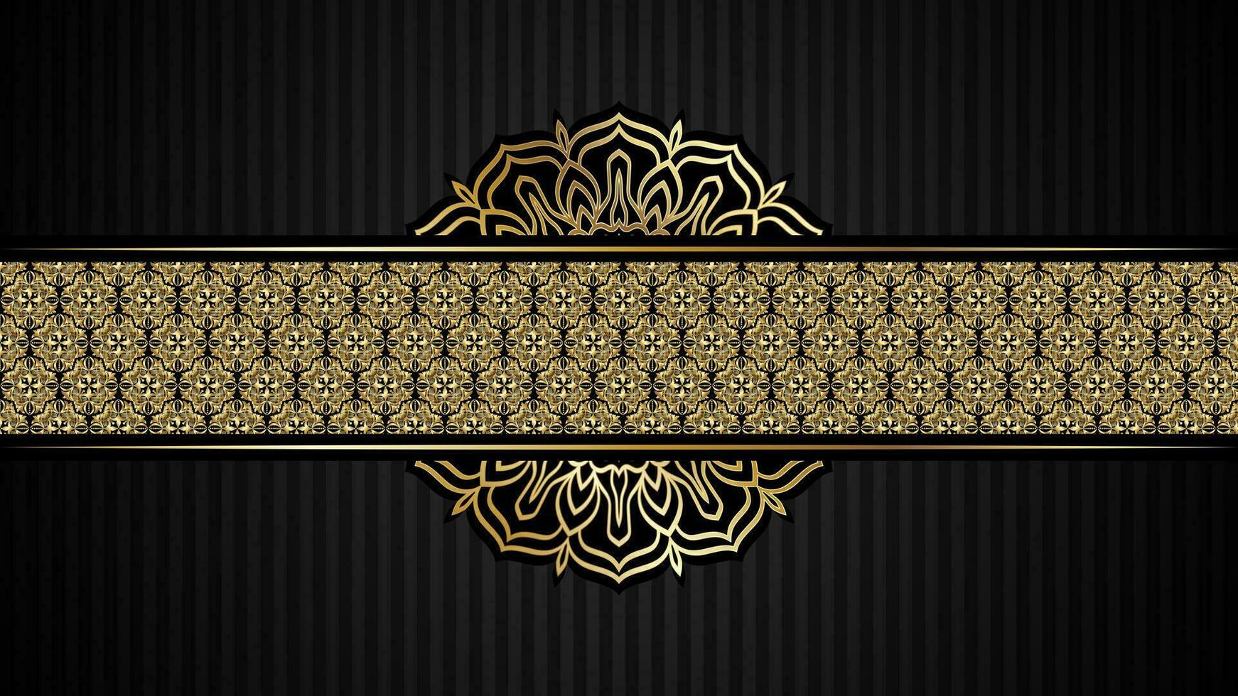 Premium card with gold elements vector