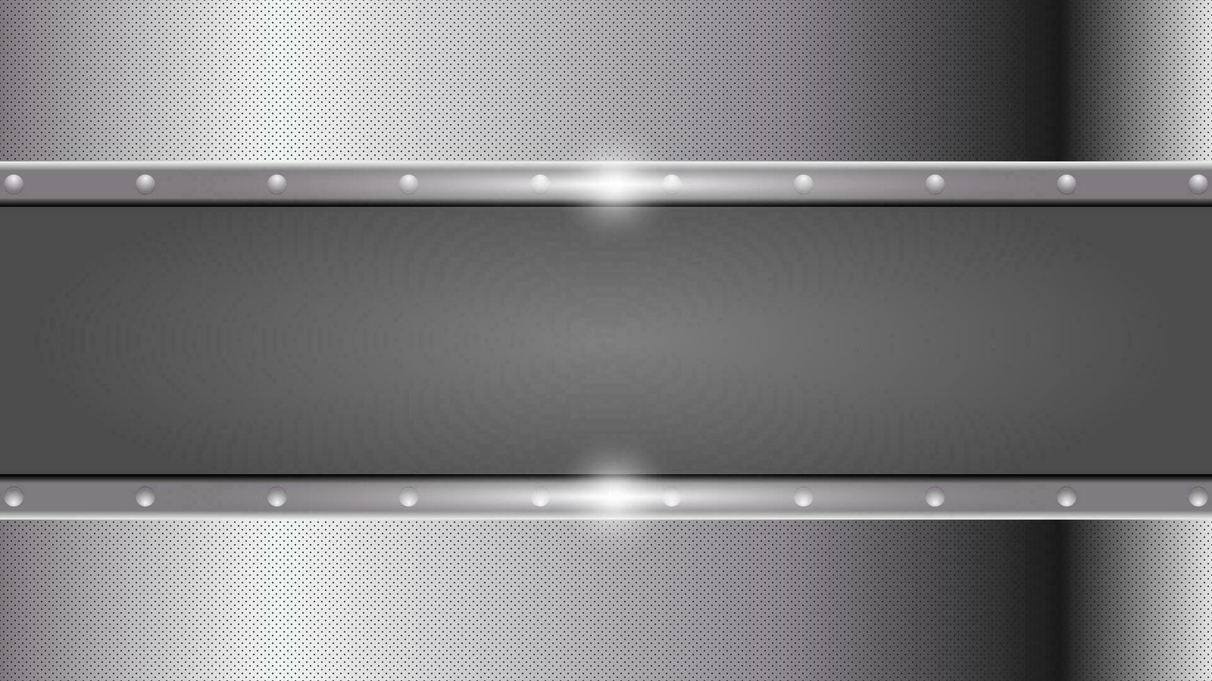 Metal Background with copy space area vector