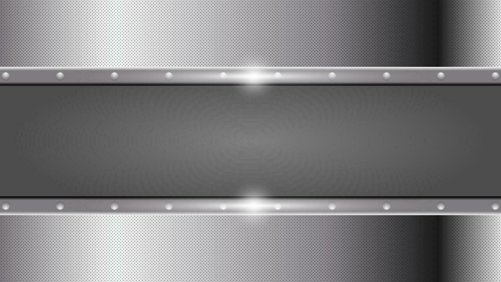 Metal Background with copy space area vector