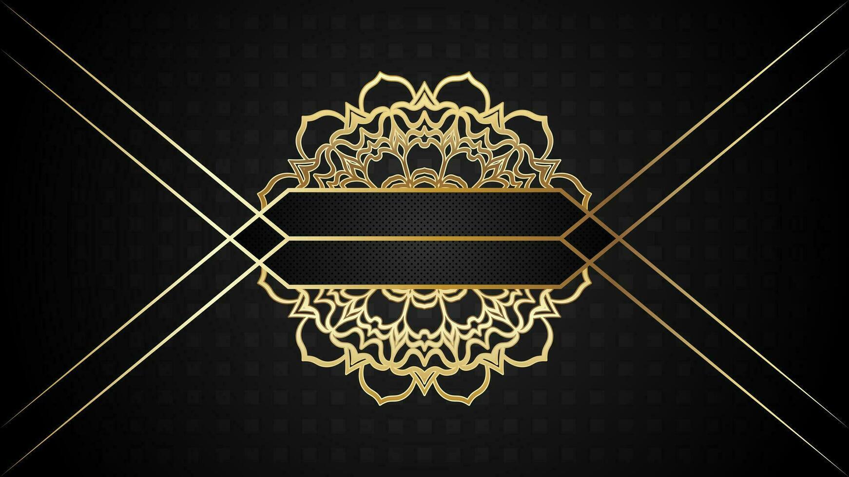 Premium card with gold elements vector