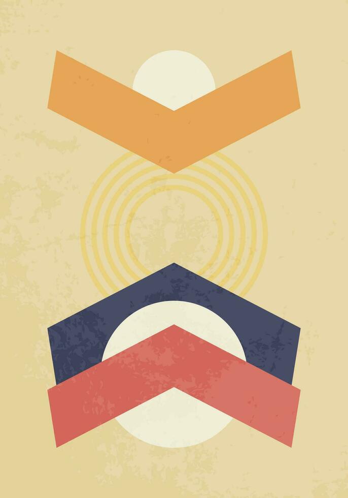 Modern abstract art style poster vector