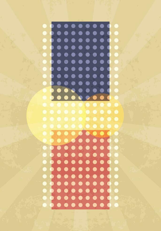 Modern abstract art style poster vector