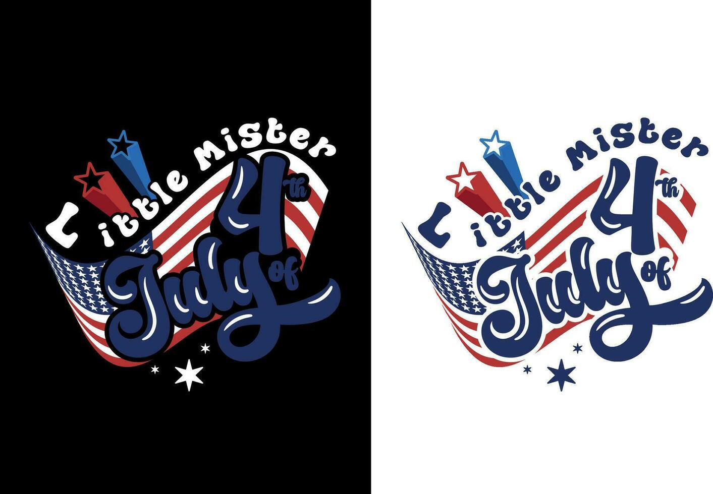 Little Mister 4th Of July, Independence T-Shirt, 4th Of July T-Shirt Design, vector