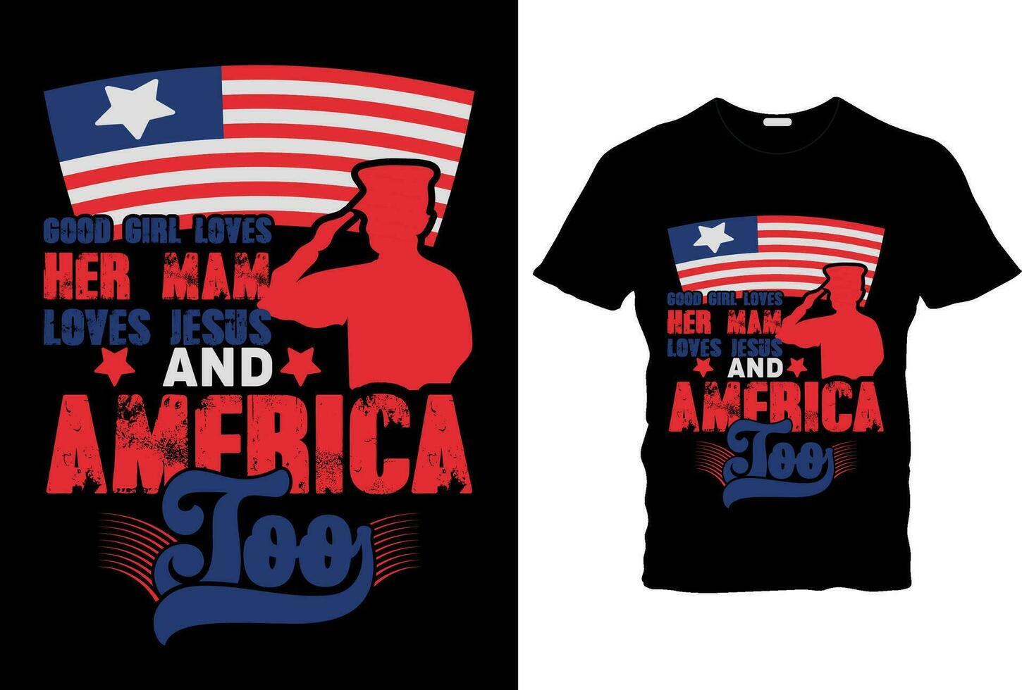 bueno niña ama su mam ama Jesús y America también, 4to de julio camisa, contento 4to julio, Estados Unidos camiseta diseño, independencia camiseta, 4to de julio camiseta diseño, vector