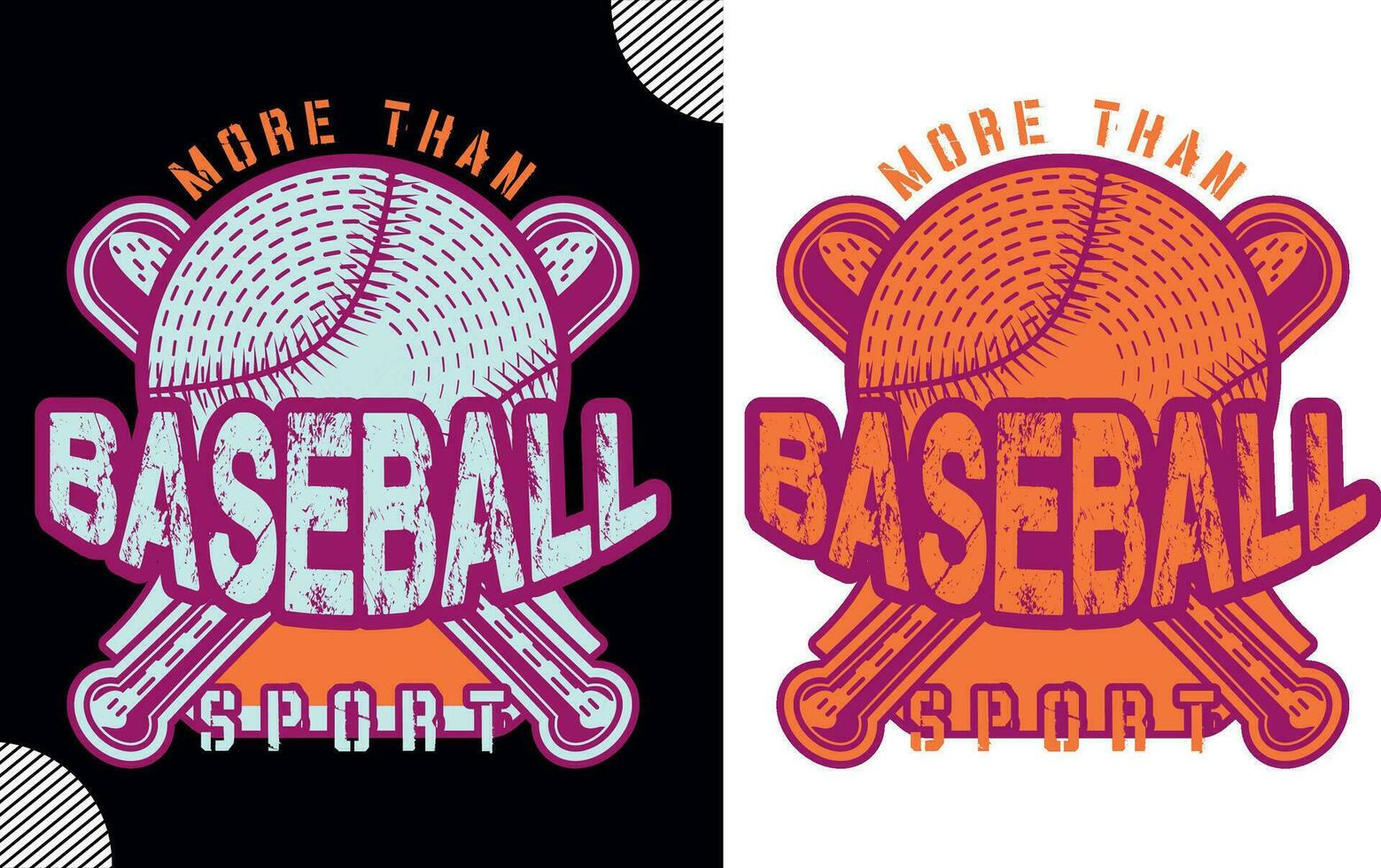 más que béisbol deporte, t camisa diseño vector