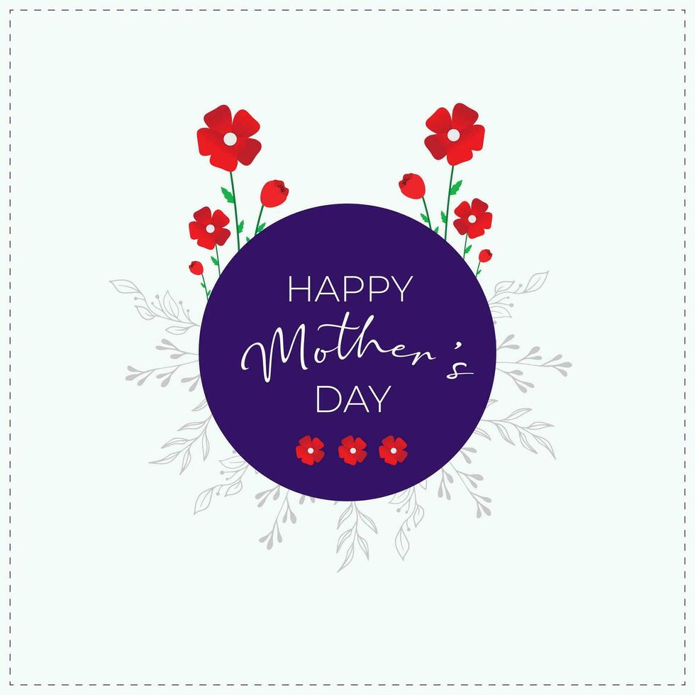 Happy Mother's Day. International Mother's Day Concept. Template for background, banner, card, poster. vector illustration.