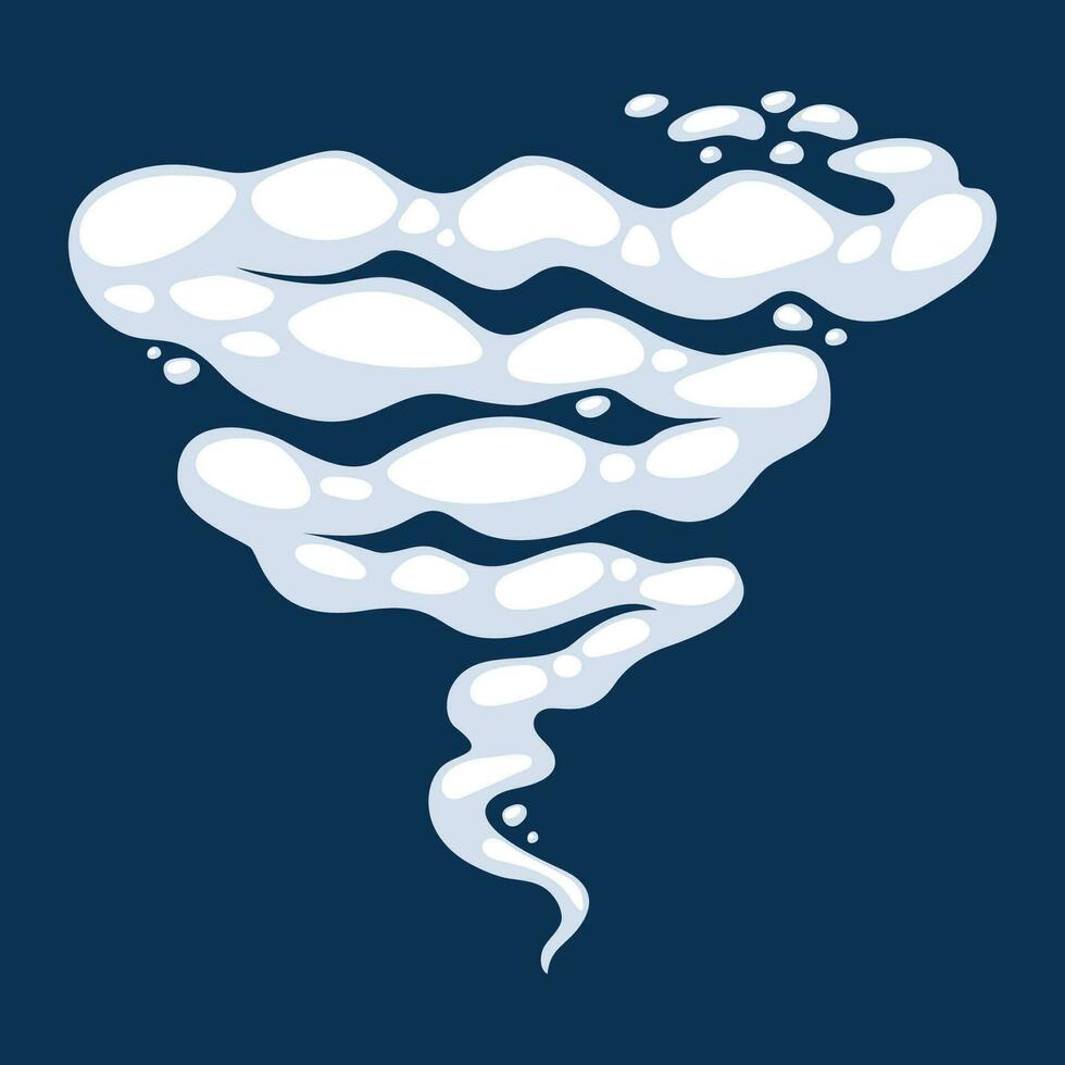 Comic cartoon smoke or cloud, vector speed motion effects