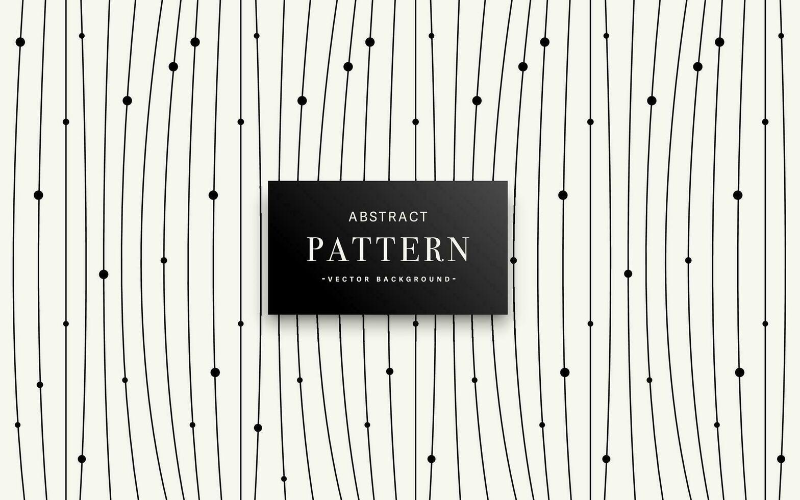Abstract background with small circles and lines or Minimal black lines pattern vector