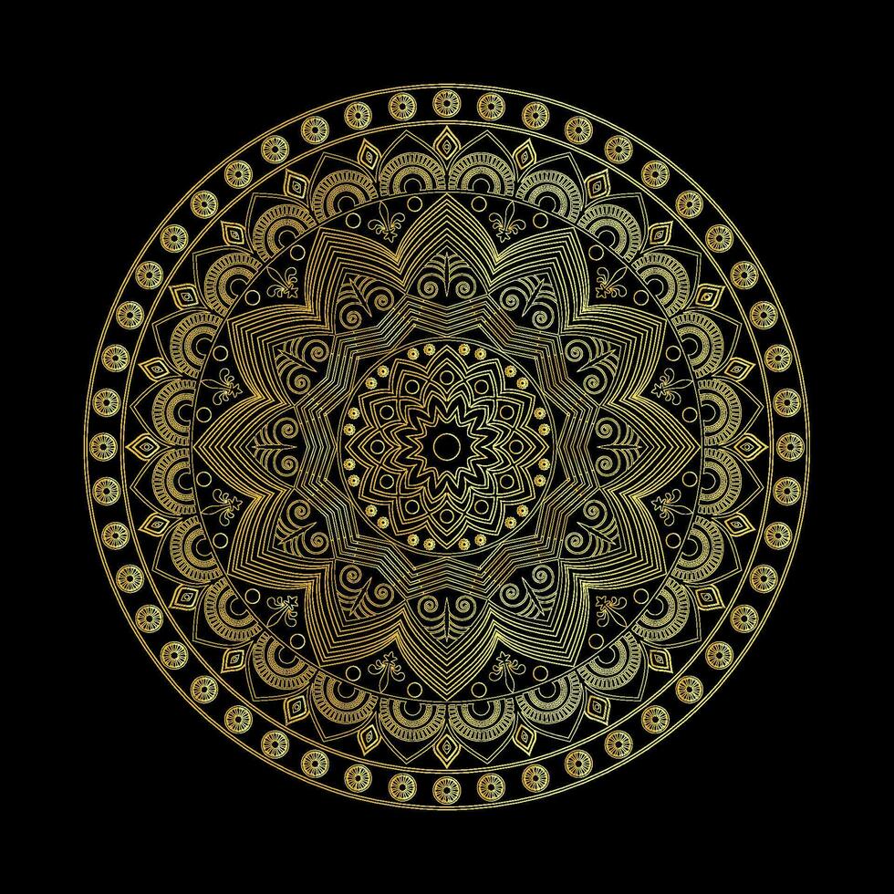 plantilla de diseño de mandala de lujo vector