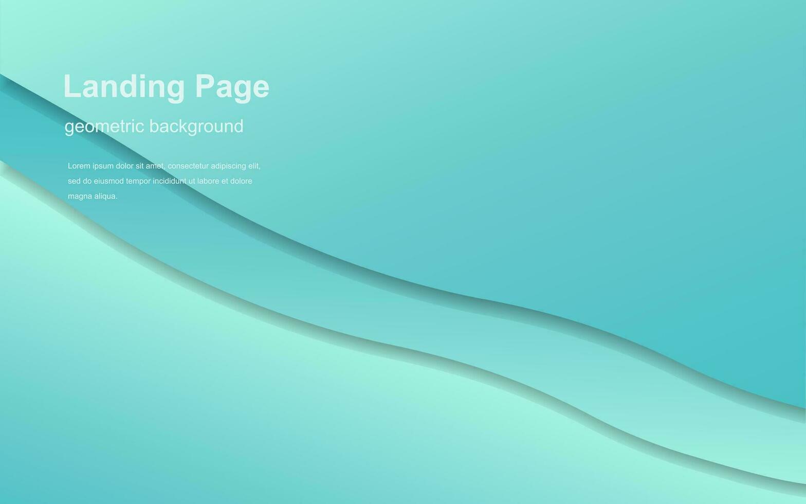 Abstract homepage design - modern landing page template, concept. vector