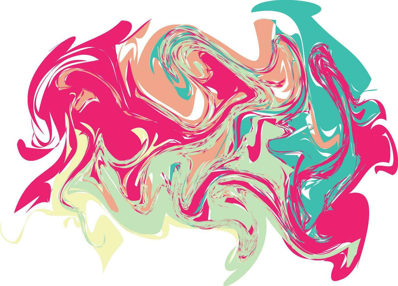 Rainbow Abstract Liquify Element vector