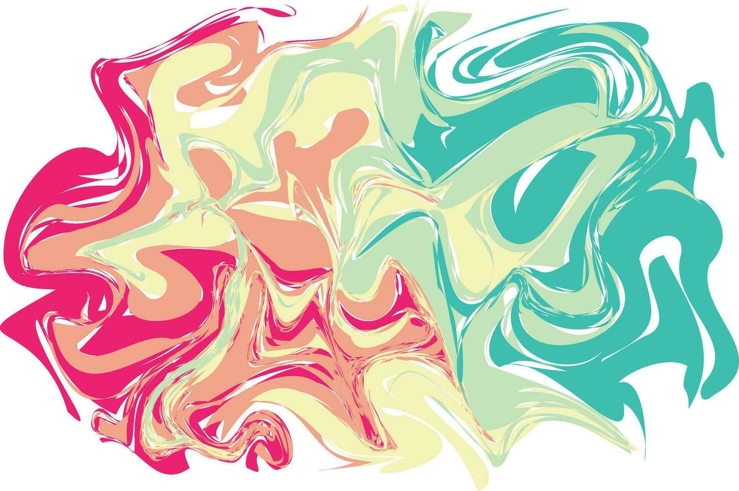 Rainbow Abstract Liquify Element vector