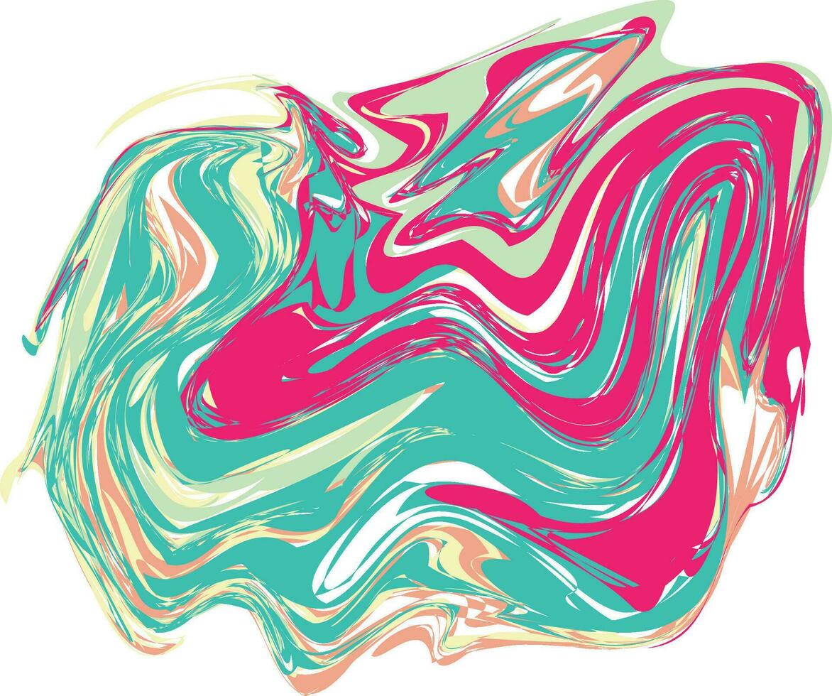 Rainbow Abstract Liquify Element vector