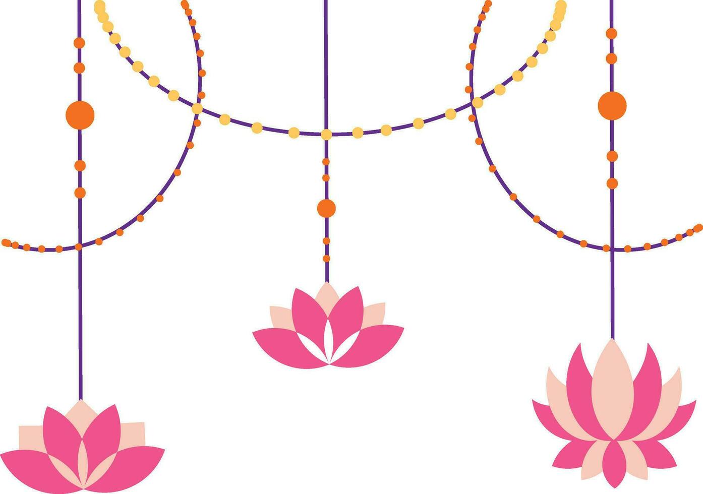 Hanging Vesak Decoration vector