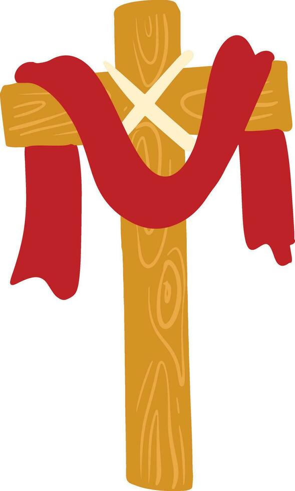 Holy Week Cross Illustration vector