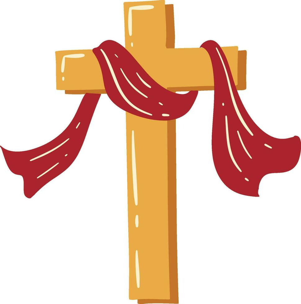 Holy Week Cross Illustration vector