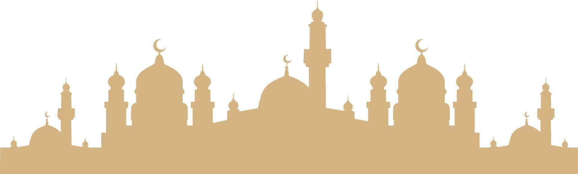 Artistic Mosque Silhouette vector