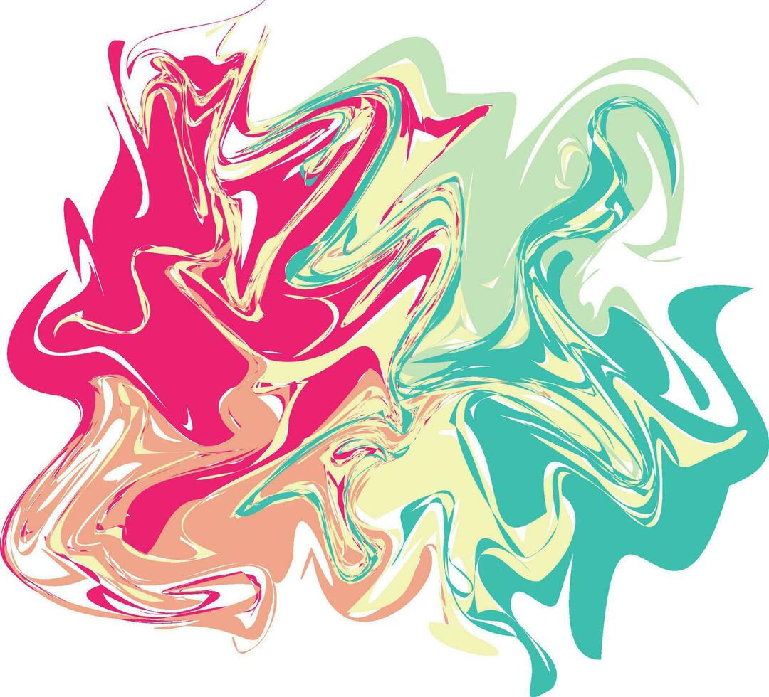Rainbow Abstract Liquify Element vector