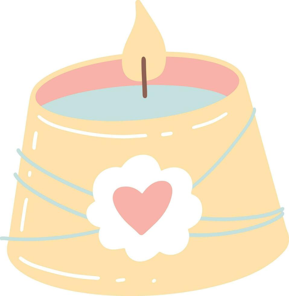 Jar of Scented Candle Illustration vector