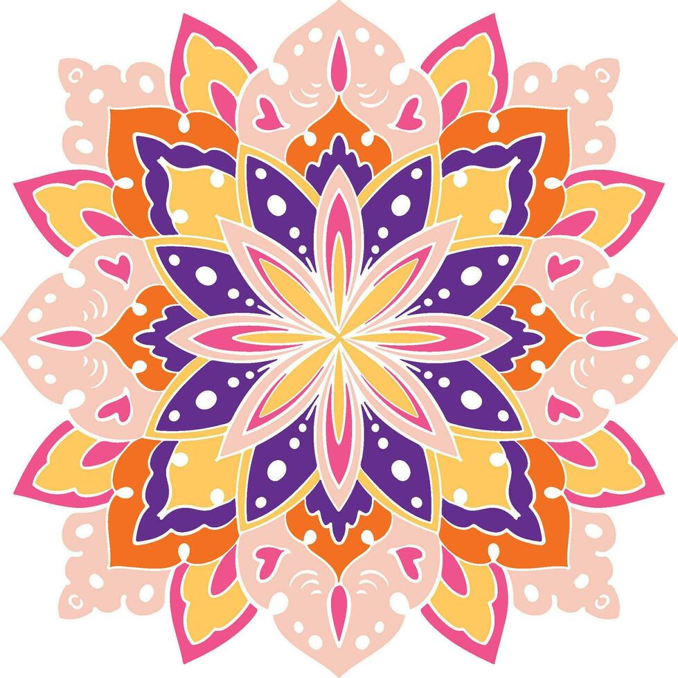 Mandala Lotus Flower vector