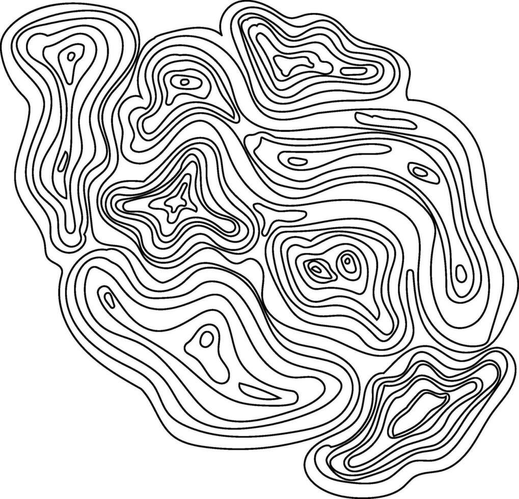 línea topografía elemento vector