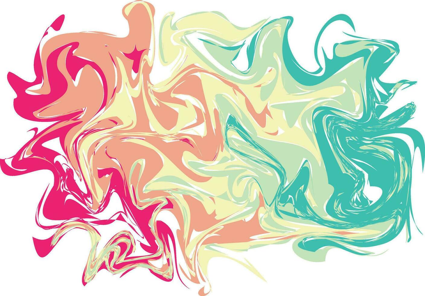 Rainbow Abstract Liquify Element vector