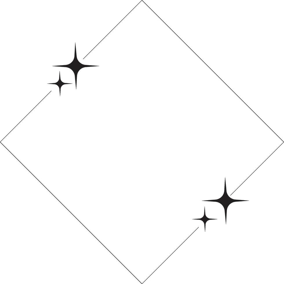 Aesthetic Y2K Outline vector