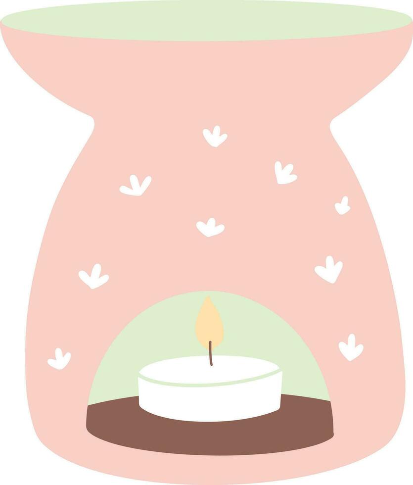 Essential Oil burner Illustration vector