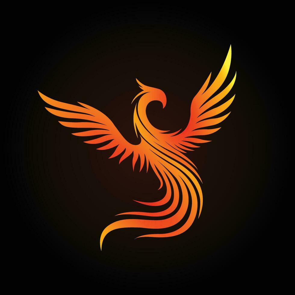 Luxury Phoenix Logo Concept Vector illustrations