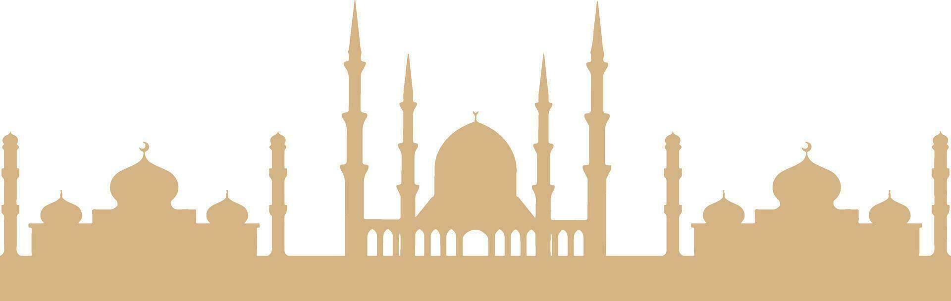 Artistic Mosque Silhouette vector