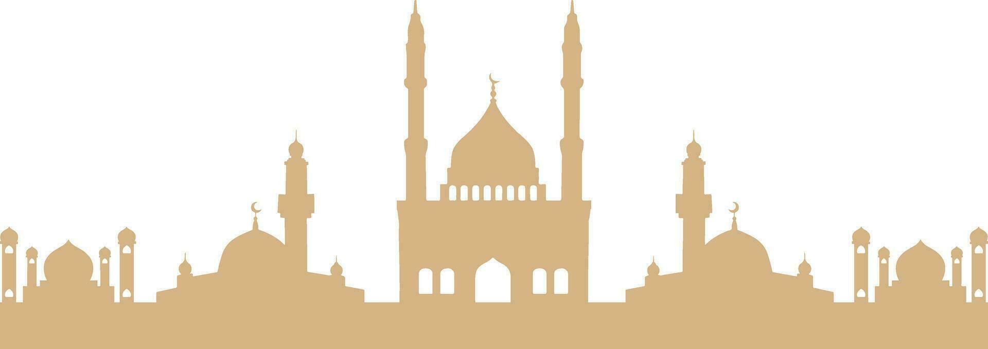 Artistic Mosque Silhouette vector