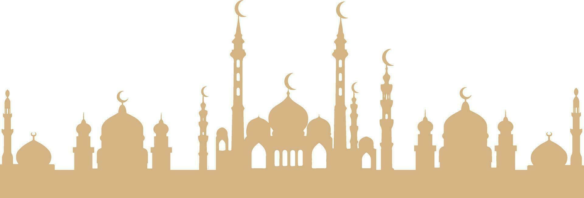 Artistic Mosque Silhouette vector
