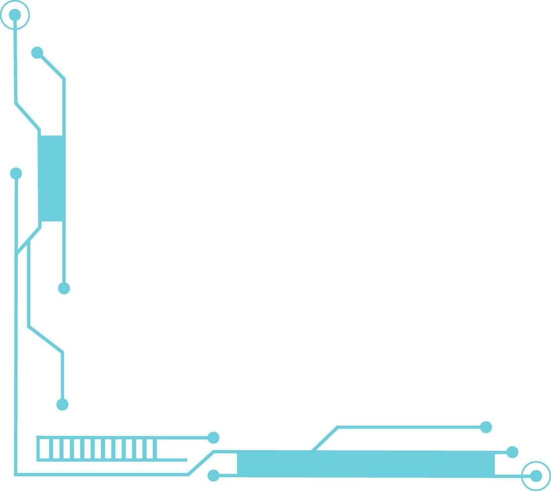 Futuristic Tech Corner vector