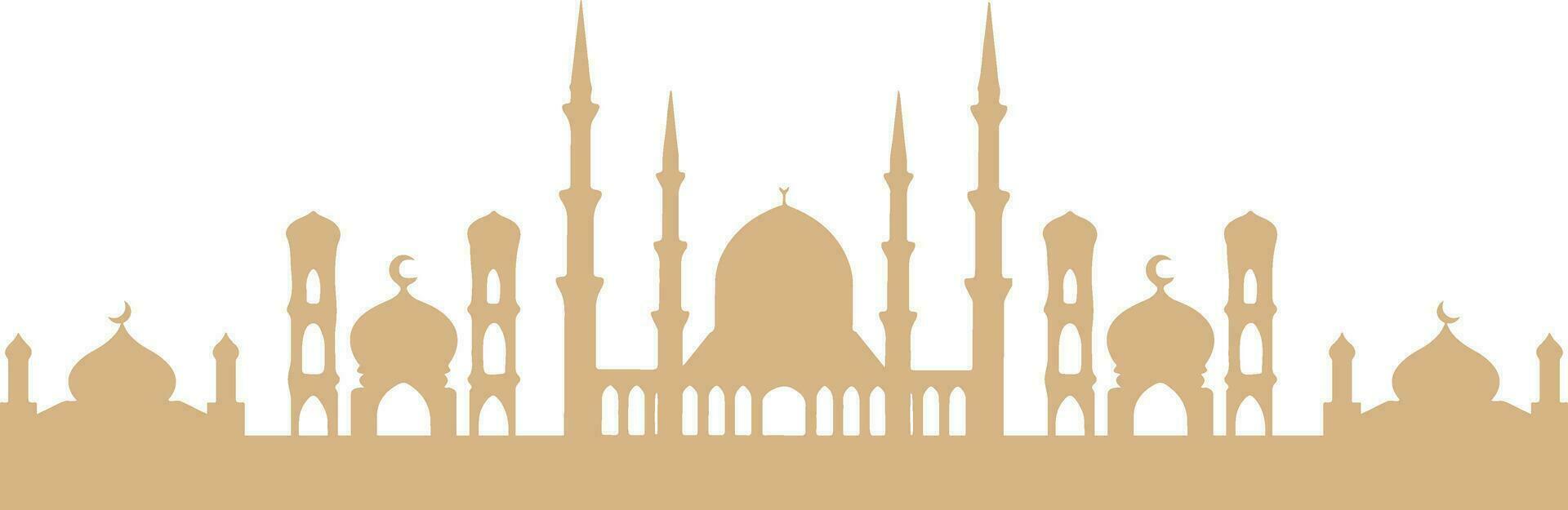Artistic Mosque Silhouette vector