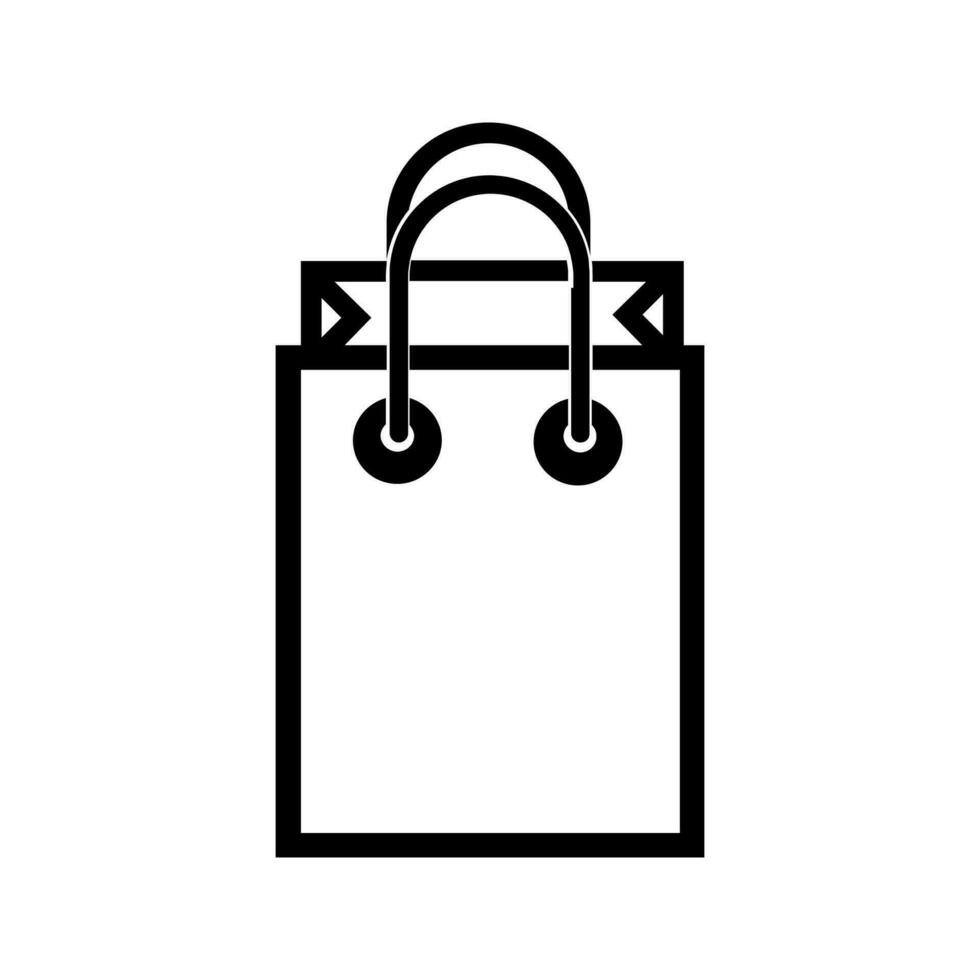 Shopping bag packaging symbol Editable and Resizeable Vector Icon