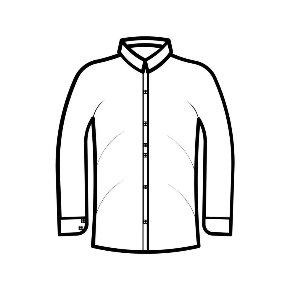 FORMAL SHIRT Editable and Resizeable Vector Icon