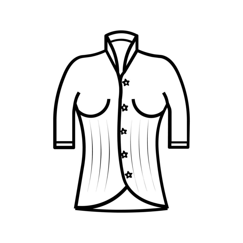 LADIES DRESS Editable and Resizeable Vector Icon